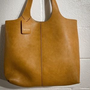 Vegan Leather Mustard Pocketbook